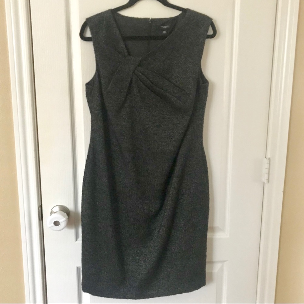 Ann Taylor Petite Tweed Wool Sheath Dress